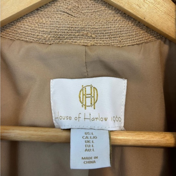 House of Harlow tan tweed blazer jacket - Picture 4 of 6